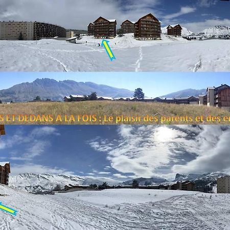 Appartement 8-10 Personnes Superdevoluy Hautes Alpes Rez De Chaussee Vue Panoramique 3 Chambres Ле-Деволюї Екстер'єр фото