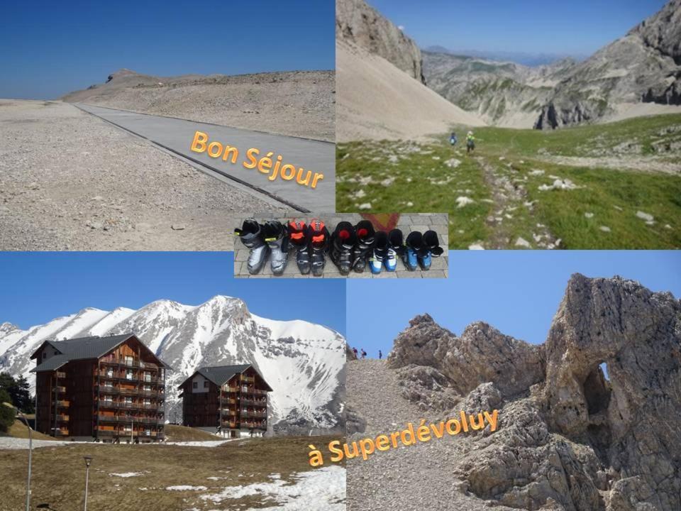 Appartement 8-10 Personnes Superdevoluy Hautes Alpes Rez De Chaussee Vue Panoramique 3 Chambres Ле-Деволюї Екстер'єр фото