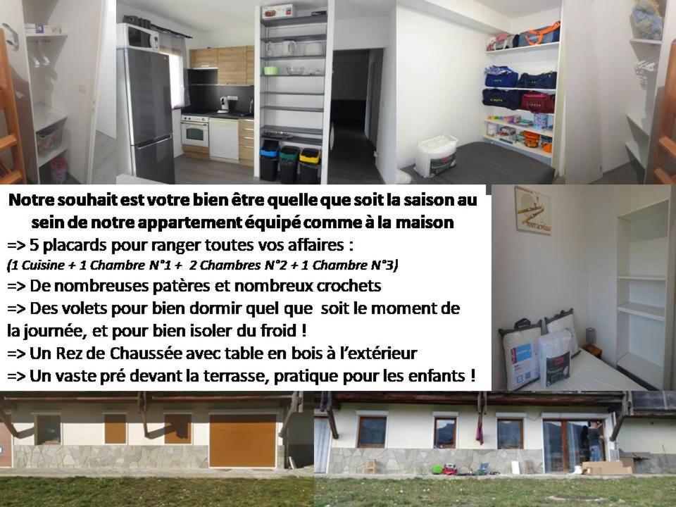 Appartement 8-10 Personnes Superdevoluy Hautes Alpes Rez De Chaussee Vue Panoramique 3 Chambres Ле-Деволюї Екстер'єр фото