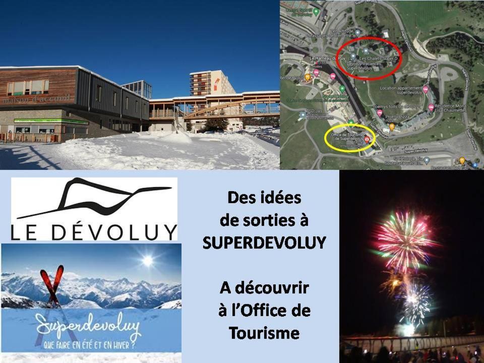 Appartement 8-10 Personnes Superdevoluy Hautes Alpes Rez De Chaussee Vue Panoramique 3 Chambres Ле-Деволюї Екстер'єр фото